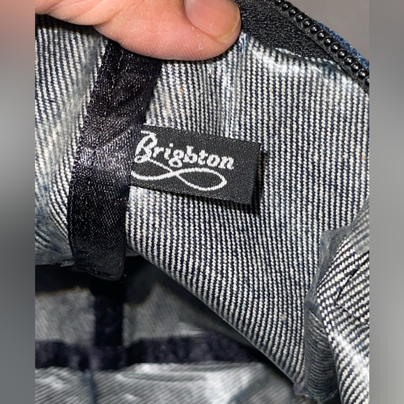 Y2K Brighton Denim Satchel Tote Shoulder Bag - Picture 14 of 15